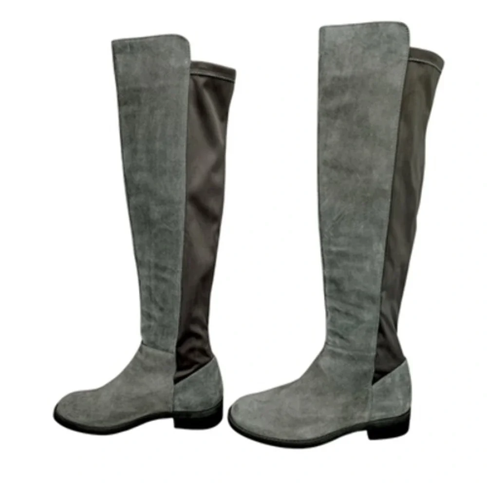 Blondo Over the Knee‎ Boots sz 9M Women Gray Suede Waterproof Riding Equestrian